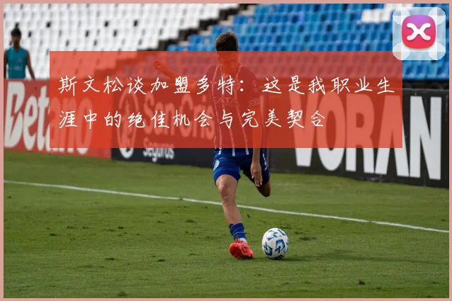 斯文松谈加盟多特：这是我职业生涯中的绝佳机会与完美契合